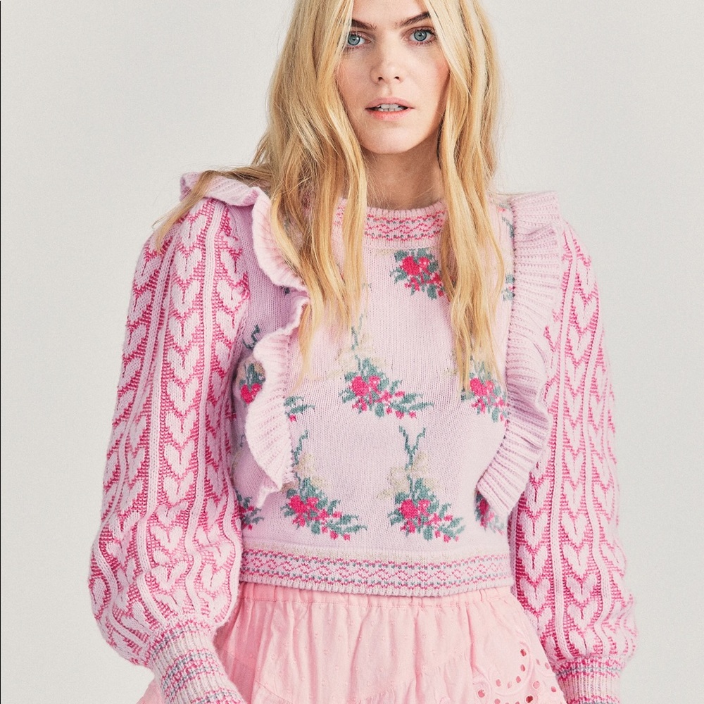 Love Shack Fancy Warwick Pullover